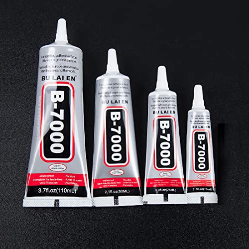 B-7000 Glue 50Ml, Multipurpose High Grade Industrial B7000 Adhesive, Semi Fluid Clear Glues Suitable For Phone Screen Repair,Wooden,Jewelery (50Ml / 2.1 Oz) #TOP6