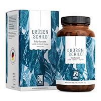 NATURTREU® Jod Selen Komplex Kapseln - 150µg Jod aus Braunalgen (Kelp Extrakt) mit Selen und Thymian - Hochdosiert, natürlich und vegan - 180 Kapseln