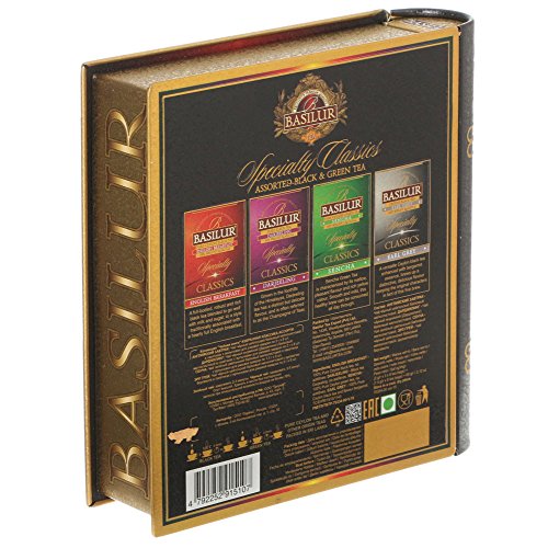 Basilur Tea Book Foil Envelope Special Classics Assorted, 2 Gram #TOP7