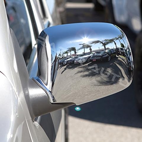 Razer Auto Chrome ABS Mirror Cover for 04-12 GMC Canyon / 04-12 Chevy Chevrolet Colorado 04 05 06 07 08 09 10 11 12 Cover