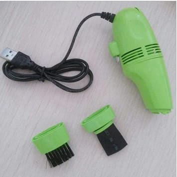 Generic 1Pc Computer Keyboard Mini Vacuum Cleaner Convenient It New Mini Laptop USB Desktop Pc Cleaning Brush Notebook Accessories, Silver