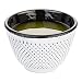 Tetsubin 2 oz White Cast Iron Tea Cup - Hobnail - 2 1/2