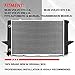 Auto Dynasty Radiator Compatible with 1993-2000 Volvo V70 S70 850 2.4L AT MT, DPI 1851 Factory Style 2-Row Cooling Radiator, Aluminum Core