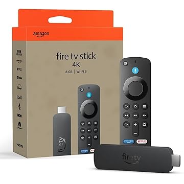 F.i.r.e TV Stick 4K (geração mais recente), 8GB, Wi-Fi 6, A.l.e.x.a por A.m.a.z.o.n - Novo original