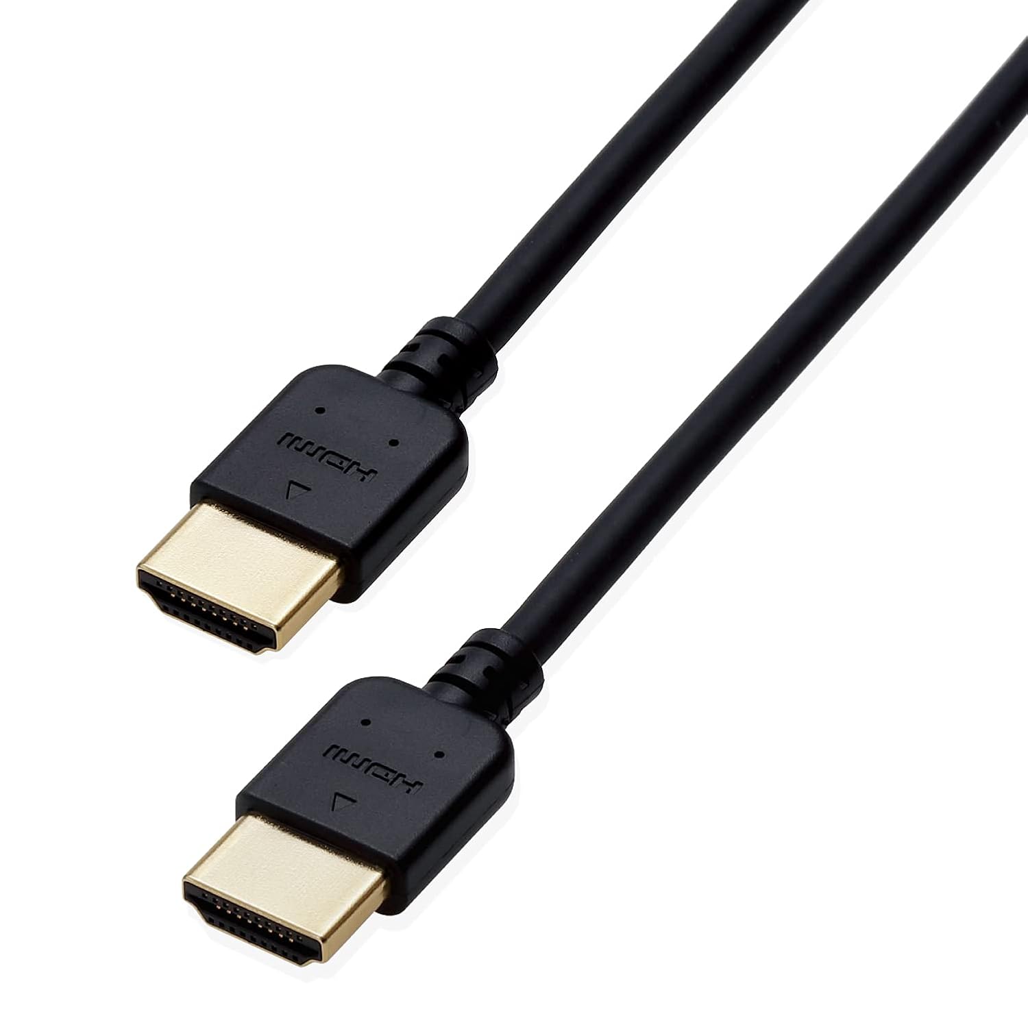 ELECOM High Speed Soft HDMI Cable Ethernet 4 K/3D Supports Audio Return 1.0 m [Black] CAC-HD14EY10BK (Japan Import)