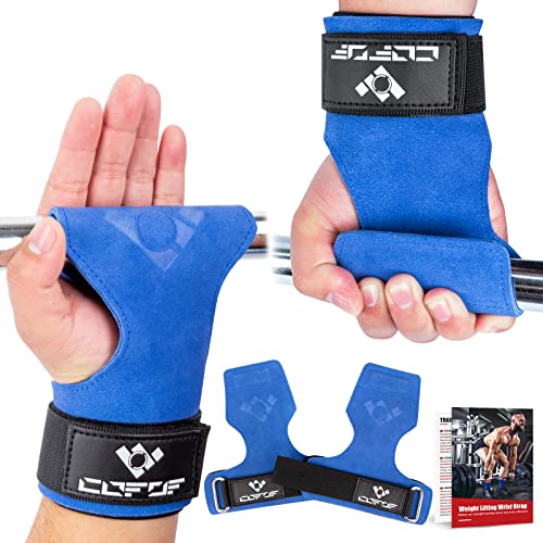 Image of Weight Lifting Wrist Strap, Double-Layer Leather for Deadlift Powerlifting