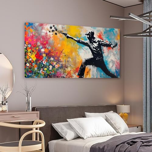 Toile d'art mural Banksy pour transformer un mur blanc triste - 5