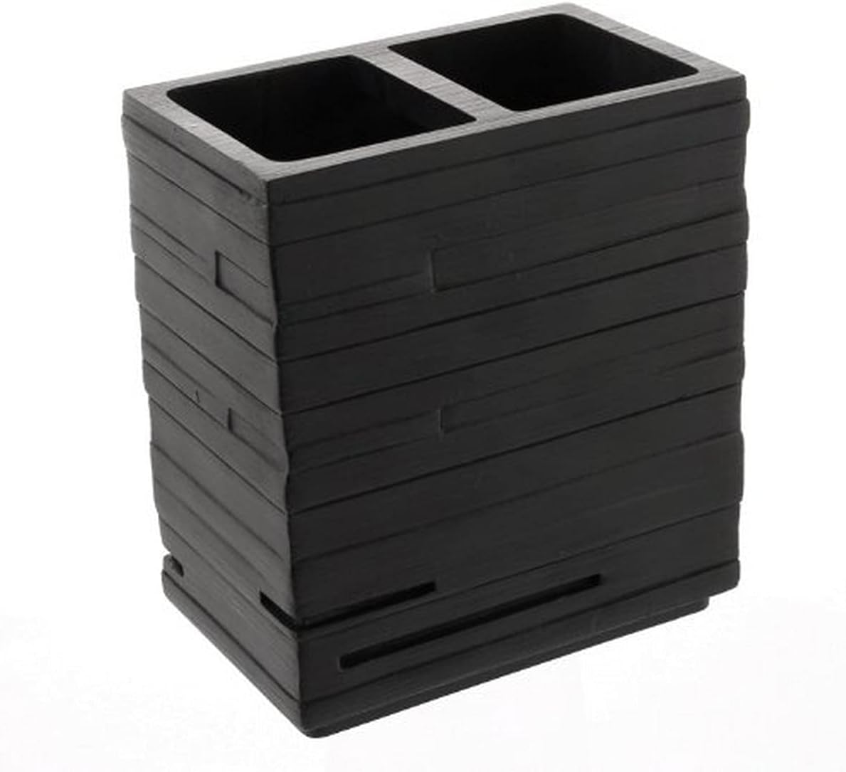 Gedy Quadrotto Square Toothbrush Holder, Black