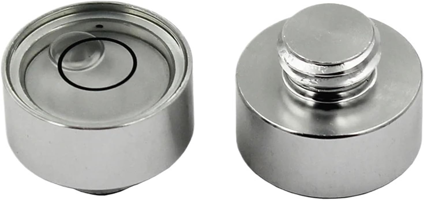 1pc Small Bullseye Spirit Level Bubble Bead with Screw M5 M6 M10 1/4 3/8 inch Leveling Tool With Nail(D17W-1-4)