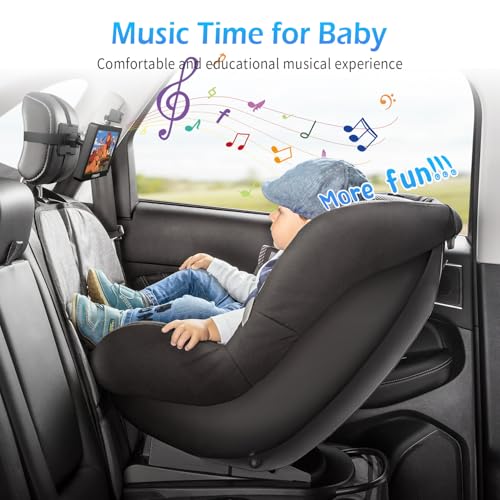 Itomoro Baby Car Camera, 5"+7" 1080P Dual Screen Car Baby Camera with Two-Way Video, Music & Video Play Supported, Night Vision & 150° Wide View Baby Monitor for Car Backseat with 64GB Storage-ACZ419 - Image 4