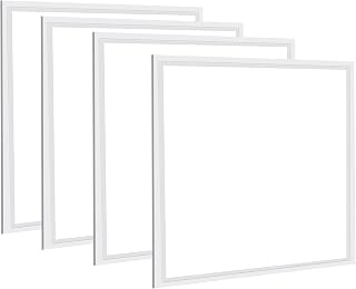 4 PCS of 2X2ft LED Troffer Flat Panel Light,45W with 5800 lumens,5000 White Color,2x2 LED Light Drop Ceiling,0-10V Dimmable,100-277V,ETL Listed