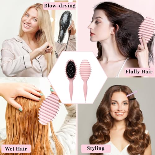 Image of Curl Defining Brush Hair Brush Styling Brush, Curly Hair Brush, Curl Define Styling Brush, Shaping & Defining Curls for Women