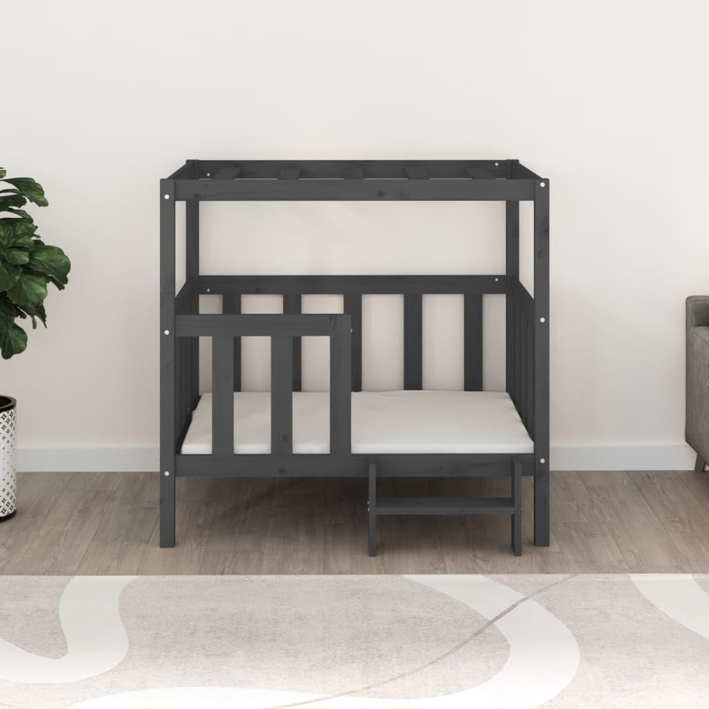 Mangloder - Cuccia per cani in legno di pino massiccio, 105,5 x 83,5 x 100 cm, cuscino per animali domestici, tappetino per dormire, morbido e antiscivolo, per interni ed esterni