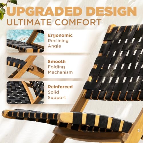 IDZO Foldable Reclining Design Heavy Duty 400lbs Capacity Patio Bistro Set 3 Piece Outdoor by IDZO - Image 2