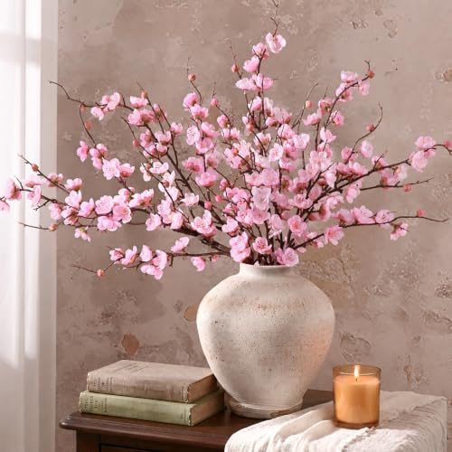 36'' Cherry Blossom Decor, 4 Pcs Long Stem Artificial Flowers for Tall Vase