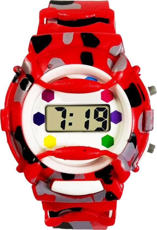 V&Y Boys and Girls Plastic Buckle Exclusive Grey Plated dial with Red Strap Digital |Bezel Material: Silicone Round Watch (B0CBRS3VK5) Amazon Price History, Amazon Price Tracker
