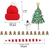 6 Pièces Mini Bonnet De Noël Et Mini écharpe De Noël, Chapeau De Noël