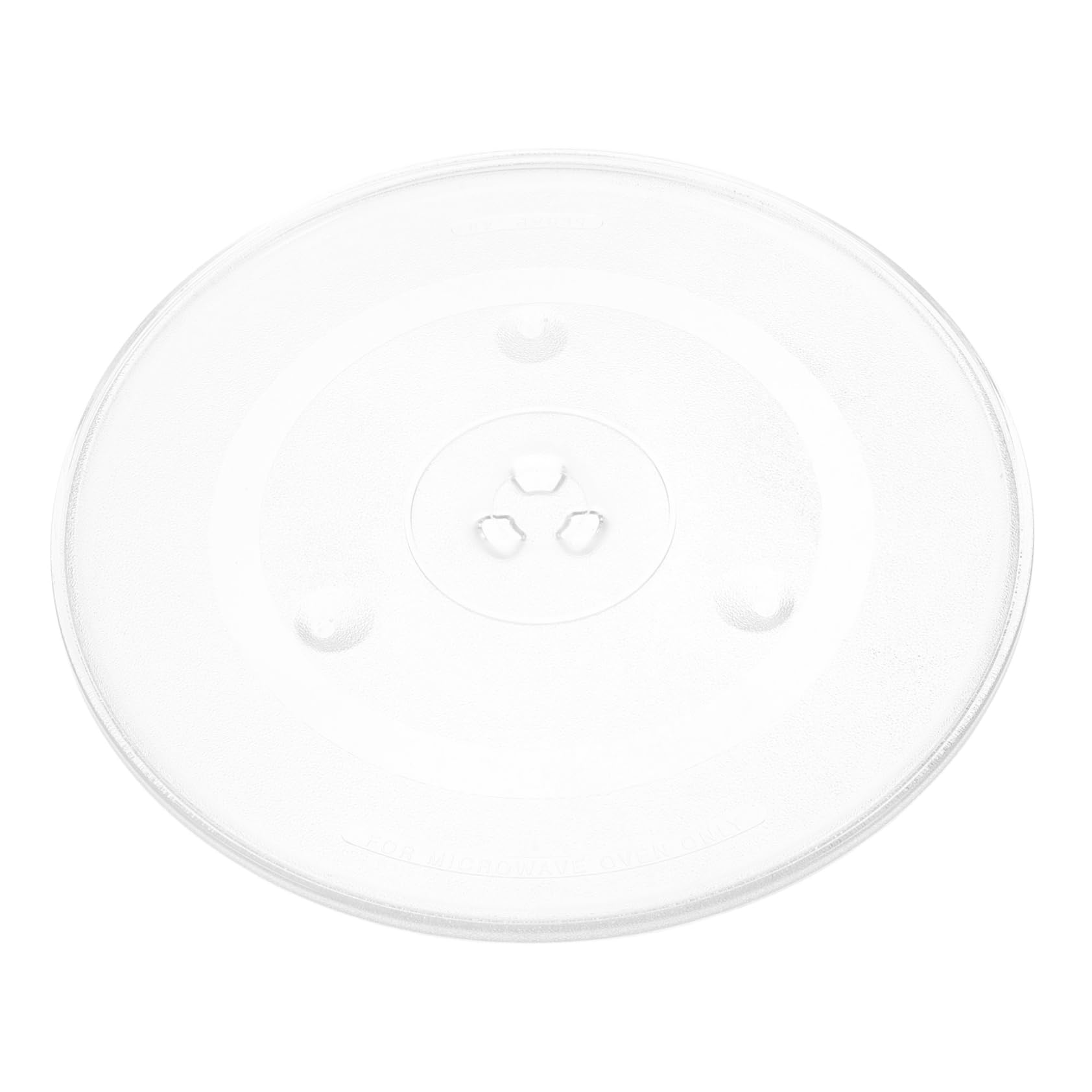 Yardenfun Microwave Glass Dish Sliding Tray for Microwave Rotating Serving Platter Replacement Plate 31.5cm Glass Plate