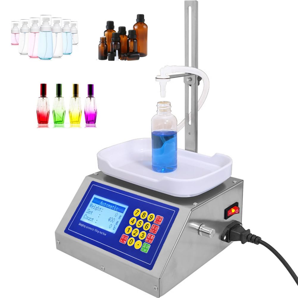 Llenadora De Control Digital, Máquina De Llenado De Líquidos Pequeña, Máquina De Llenado De Bomba Peristáltica Con Pesaje De Líquidos, Volumen De Llenado 2-300 G, Peso Máximo 500 G, Para Esencia