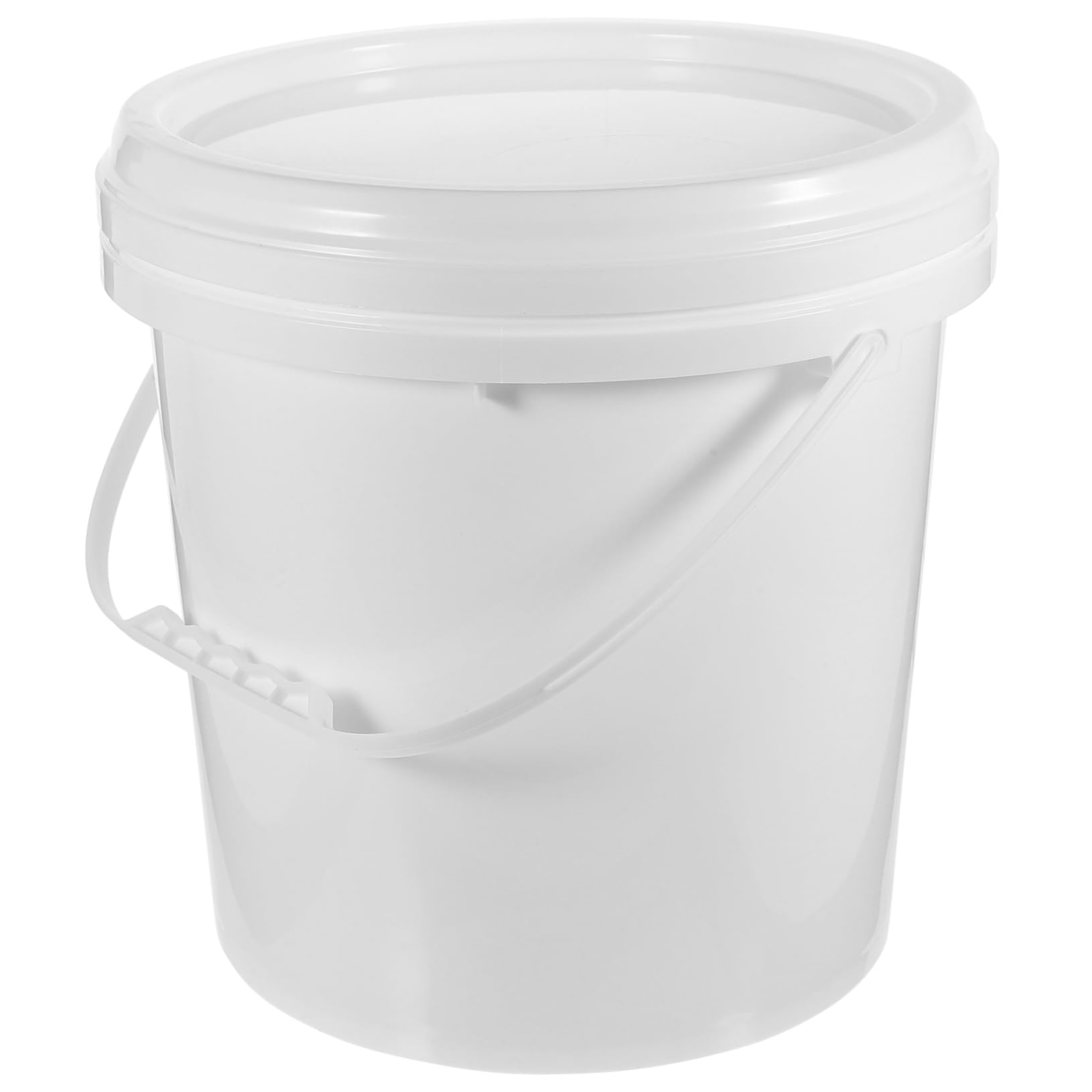 Cubo de Pintura Vacío Hdpe Blanco de 10 litros con Tapa | Alta Resistencia y Resistencia a Caídas, Apto para Almacenamiento Diario y Embalaje de Pintura