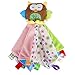 Produktbild INCHANT Taggies Sicherheit Blanket - Soft Taggy Blankit Spielzeug für Baby-Boys & Girls - Lovey Plüsch Sinnes Spielzeug Beruhigt und bietet Sicherheit für Kleinkinder, Eule