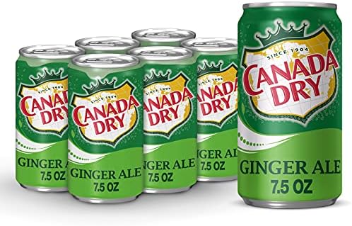 Canada Dry Ginger Ale, 7.5 fl oz cans (pack of 6)