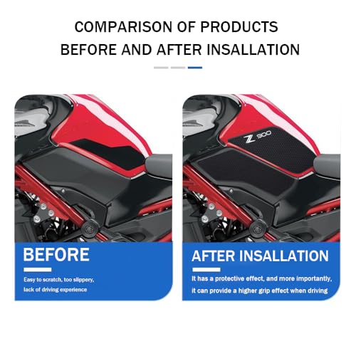 for Kawasaki Z900 Z900se 2018-2024 Motorcycle Accessories Side Fuel Tank pad Tank Pads Protector Stickers Decal Gas Knee Grip Traction Pad Tankpad by KATIE DEVI - Image 5