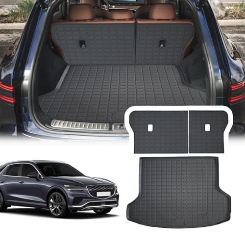 YEBOOCA Cargo Liner Compatible with 2022-2026 Genesis GV70 Trunk Mat Back Seat Cover Protector(Backrest+Trunk Mat) (for 2022-2026 Genesis GV70) by YEBOOCA - Used condition - US$55.19