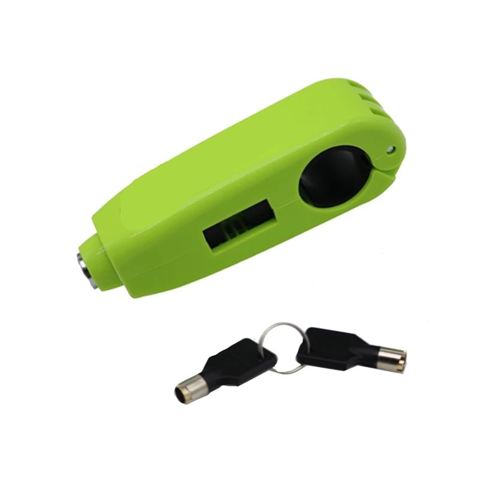 Motorcycle Handlebar Lock Universal Motorcycle Lock Scooter Handlebar Safety Brake Throttle Grip Anti Theft Protection Security Locks Motorcycle Disc Lock(Green)