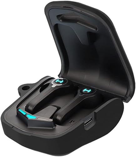 Miniatura 2 de DAYJOY - Juego de 2 fundas protectoras de silicona suave compatibles con auriculares Edifier Hecate GM4, funda protectora con llavero para Edifier