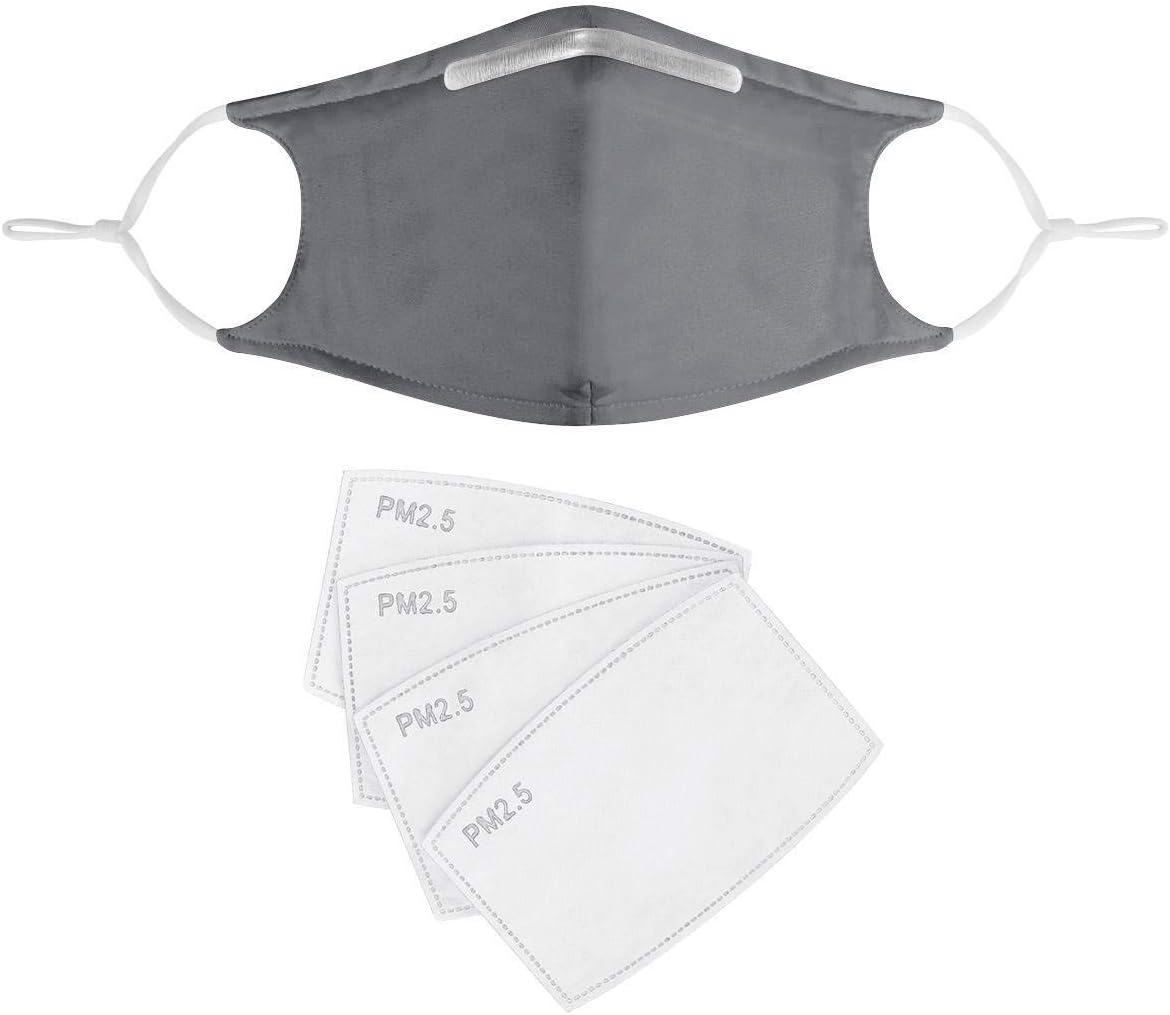 Inspire Masks Reusable Adjustable Cloth Face Mask with PM 2.5 Filters…