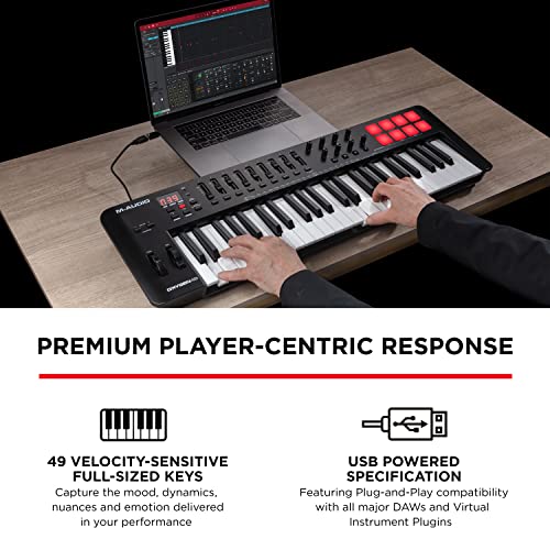 Pack Oxygen 49 MKV M-Audio idéal pour le podcasting et streaming