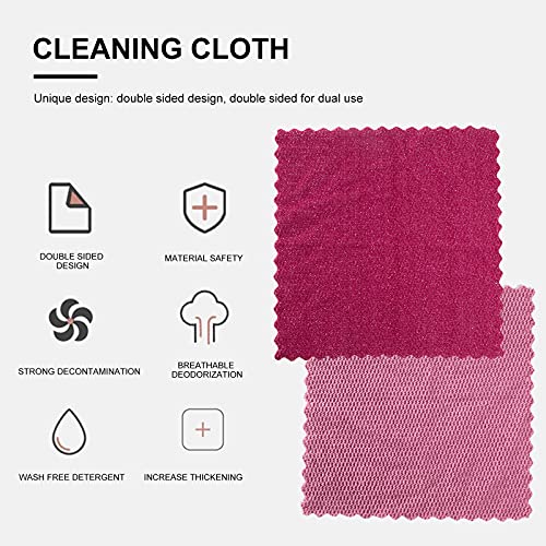 holygloomy Reinigingsdoek Dubbelzijdig Microfiber Sterk Decontaminate Reuseable - Image 4