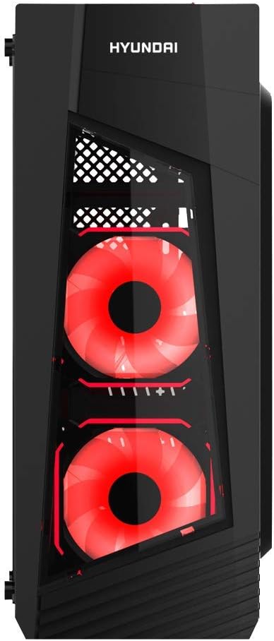 Suреr Dеаl Prоduсt Hyundai Blaze ATX Mid Tower Gaming Computer Case Chassis with 550W Power Supply and RGB Fans (HTBLZCPS550W)