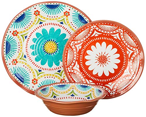 Certified International Vera Cruz Melamine 12 Pc Dinnerware Set #TOP1