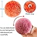 BQTQ 160 Pieces Fluffy Pom Pom Balls with Tassels Keychain Faux Fur Pompoms Keychain with Tassel and Keyrings