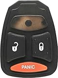Discount Keyless Replacement 3 Button Button Pad Compatible with Dodge Remotes KOBDT04A