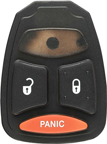 Discount Keyless Replacement 3 Button Button Pad Compatible with Dodge Remotes KOBDT04A
