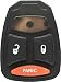 Discount Keyless Replacement 3 Button Button Pad Compatible with Dodge Remotes KOBDT04A