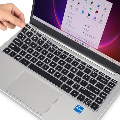 Keyboard Cover for 2023 14" HP Envy 2-in-1 14t-es000 14-es0013dx 14-es0033dx, HP 14" Laptop 14-ep 14-em 14t-ep000 14z-em000 14-ep000 14-ep0097nr 14-ep0145cl 14-em0047nr Keyboard Skin, Black