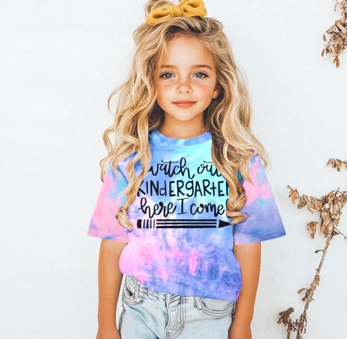 Image of Kindergarten Shirts for Girls Watch Out Kindergarten Here I Come Shirt Kids Back to School T Shirt Children School