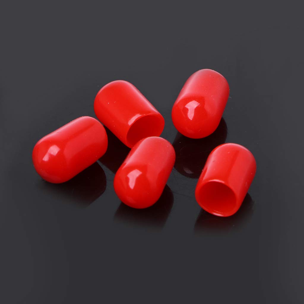 100 coperture protettive in gomma rosse da 6 mm per connettore SMA Adaptateur
