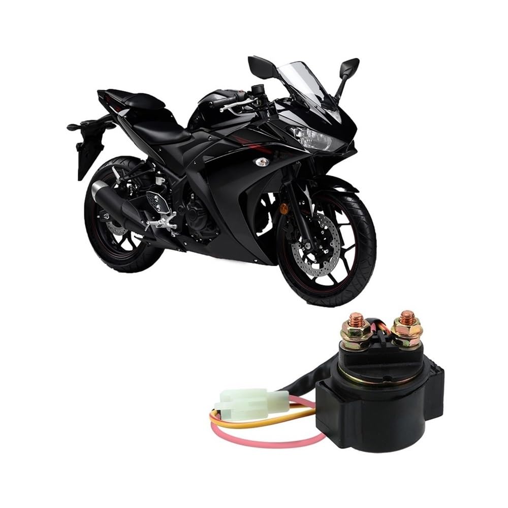 Starter Relay Solenoid Switch for GY6 50cc 125cc 150cc 2 Pin Wires for CG125,GY6-125 Motorcycle Starter Relay 20W for Scooter ATV Karts 12V 1Pcs Solenoid