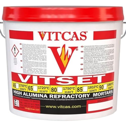 VITSET Refractory Mortar 45, Fireproof, Easy Use, 1700°C