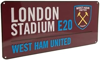 Club Licensed West Ham Colour Street Sign - 40cm x 18cm