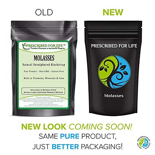 Prescribed For Life Molasses Powder | Dried Molasses For Baking | Natural Unsulphured Blackstrap Molasses Extract | Rich In Iron, Vitamins, And Minerals | Gluten Free, Vegan, Non-Gmo, 12 Oz (340 G) #TOP1