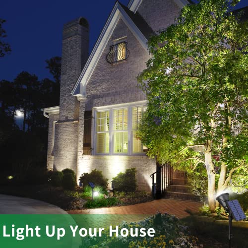 Jsot 600 Lm Solar Spotlights Outdoor For Garden,Ip65 Waterproof Solar Spot Lights Landscape Lighting For Walkway Wall Garden Backyard Path Pathway Driveway 18Led Beads Cool White 4 Pack #TOP6