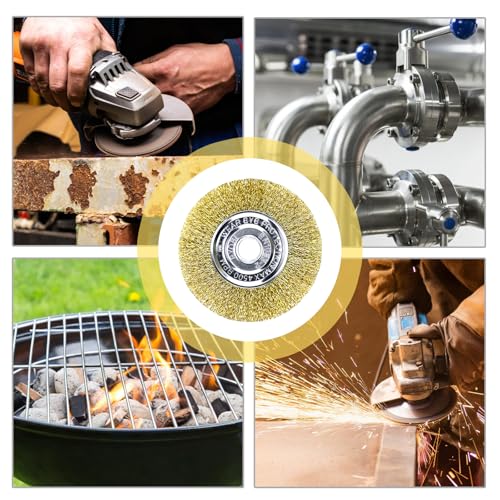 3 Stück Fugenbürste Kompatibel mit Gloria Multibrush und Anderen Drahtbürsten, 10 mm Breite Weedbrush für Gloria, Runde Ersatzbürste Bürste für Unkraut, Moos, Steine ​​Entfernen