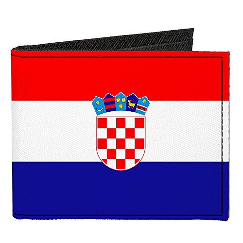 Buckle-Down Canvas Bi-fold Wallet-Croatia Flag