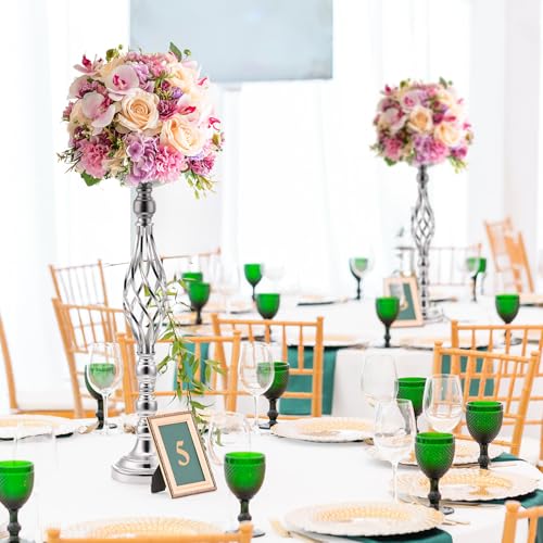 Rtteri Large Wedding Centerpiece Table Decorations Tall Metal Flower Arrangement Stand Elegant Flower Vase Candle Holder for Wedding Reception Table Party Event Hotel Home Decor - Image 3